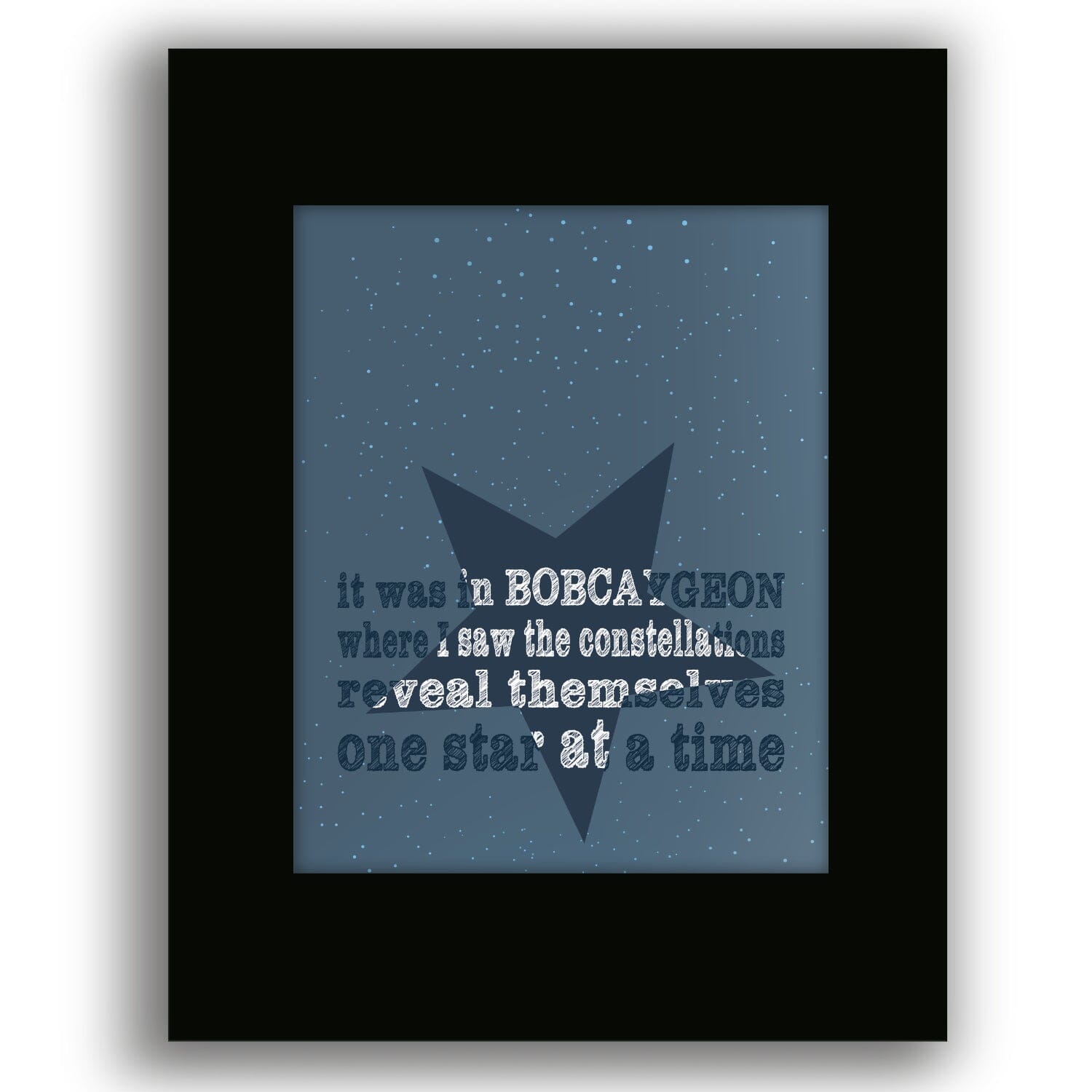 Bobcaygeon by Tragically Hip - Music Poster Song Lyric Art Song Lyrics Art Song Lyrics Art 8x10 Black Matted Print 