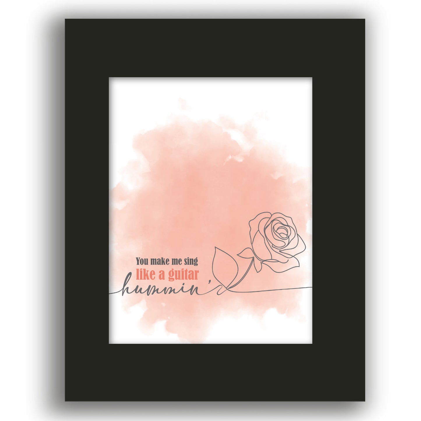Cracklin' Rosie by Neil Diamond - Wall Decor Inspired Lyric Print Artwork
