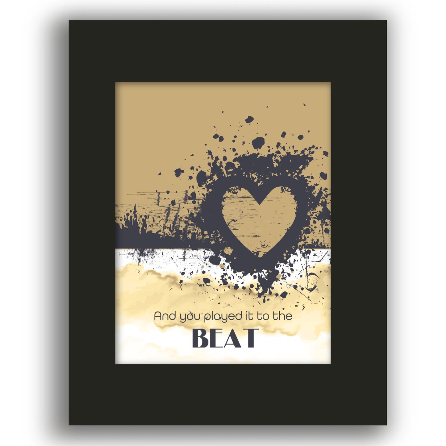 Rolling in the Deep by Adele - Lyric Art Wall Art Print