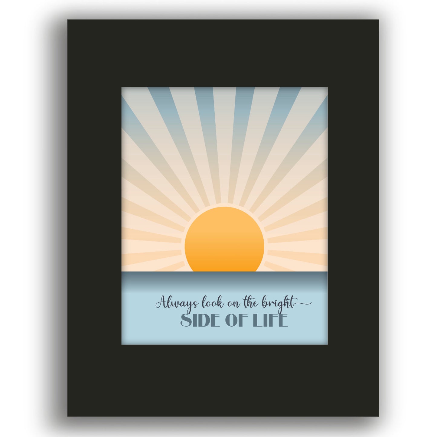 Always Look on the Bright Side of Life - Playful Happy Song Lyric Wall Art Print
