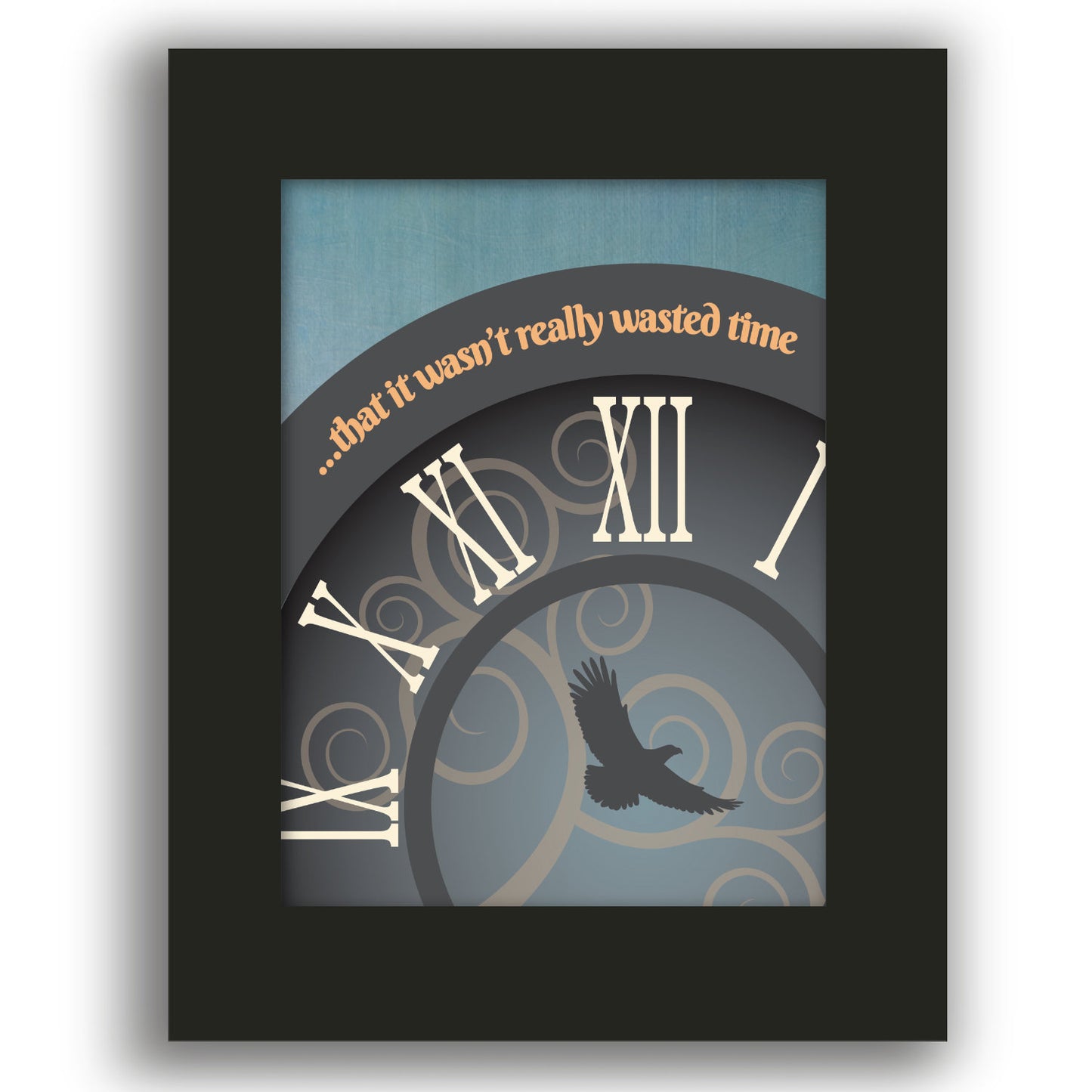 Wasted Time by the Eagles - Song Lyric Modern Art Print