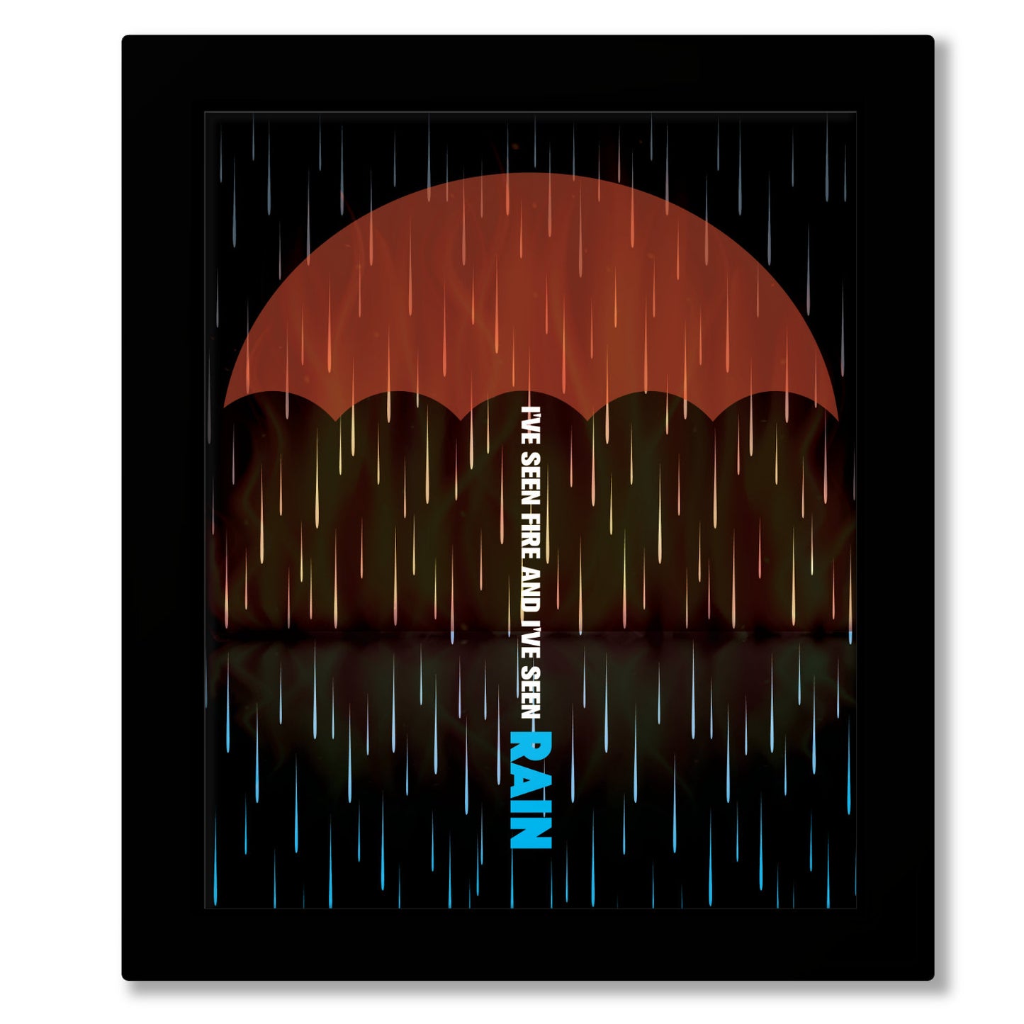Fire and Rain by James Taylor - Music Wall Art Print Poster