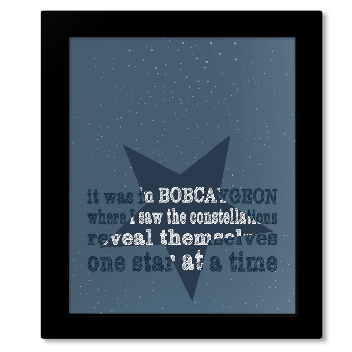 Bobcaygeon by Tragically Hip - Music Poster Song Lyric Art Song Lyrics Art Song Lyrics Art Framed 8x10 Print (without mat) 