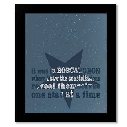 Bobcaygeon by Tragically Hip - Music Poster Song Lyric Art Song Lyrics Art Song Lyrics Art Framed 8x10 Print (without mat) 