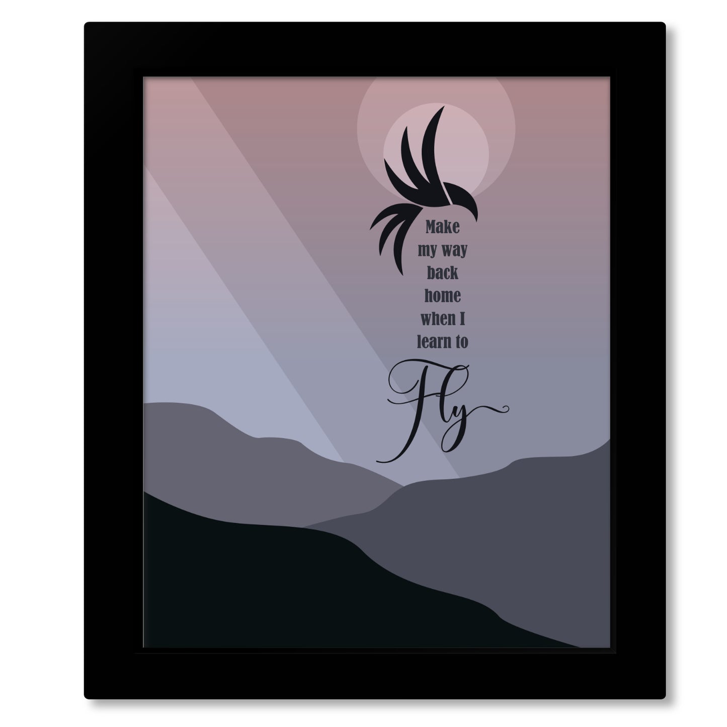 Learn to Fly by the Foo Fighters - Song Lyric Wall Art Prints Home Decor Custom Design