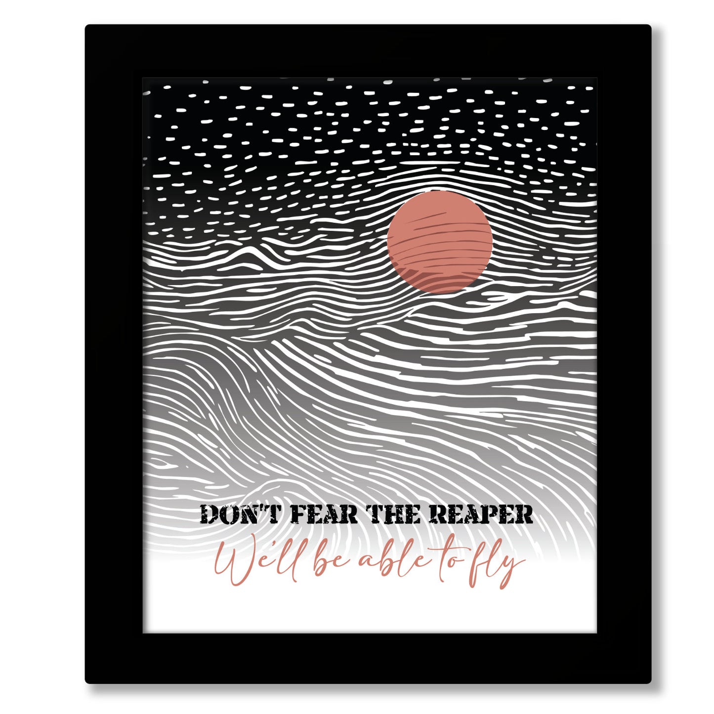Don't Fear the Reaper by Blue Oyster Cult - Vintage Song Music Wall Art