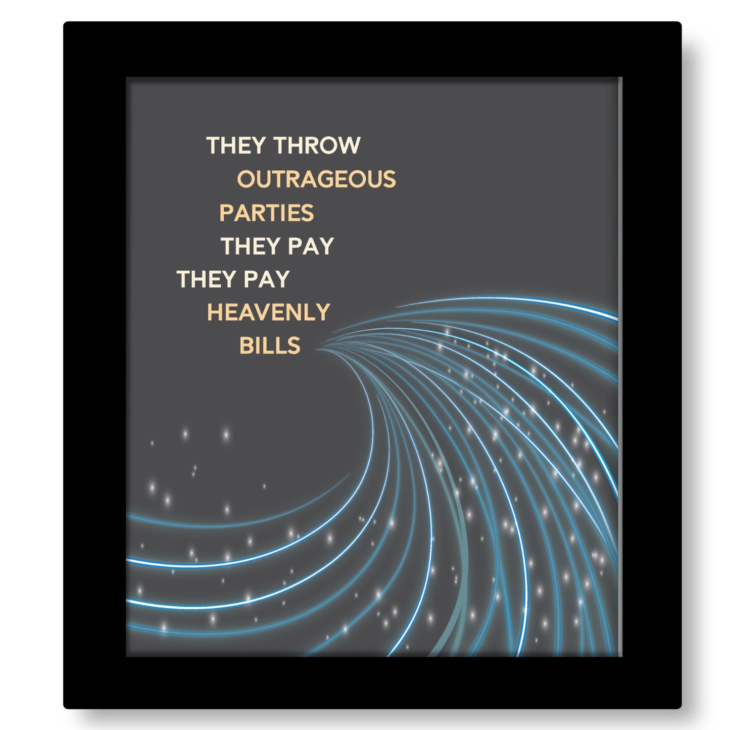 Life in the Fast Lane by the Eagles - Song Lyric Art Print