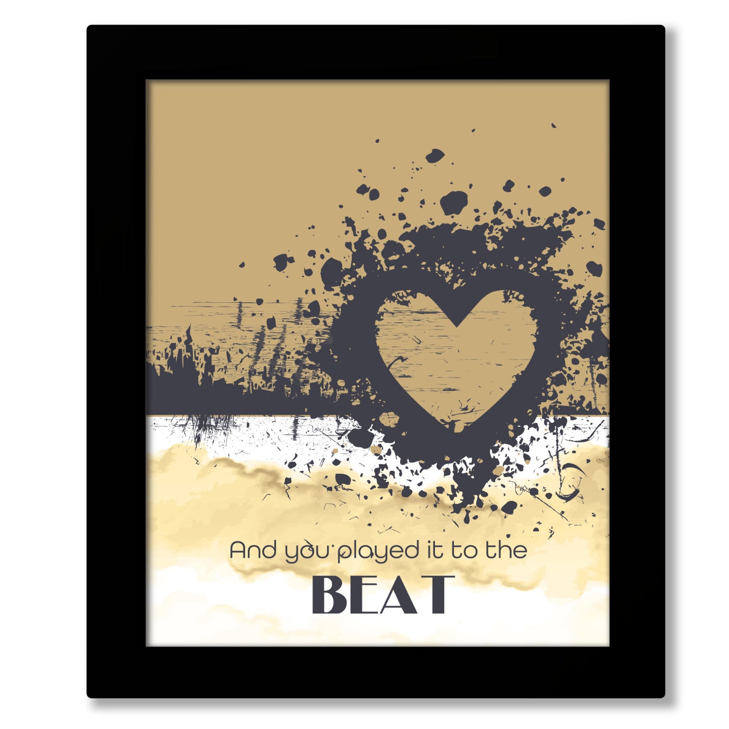 Rolling in the Deep by Adele - Lyric Art Wall Art Print