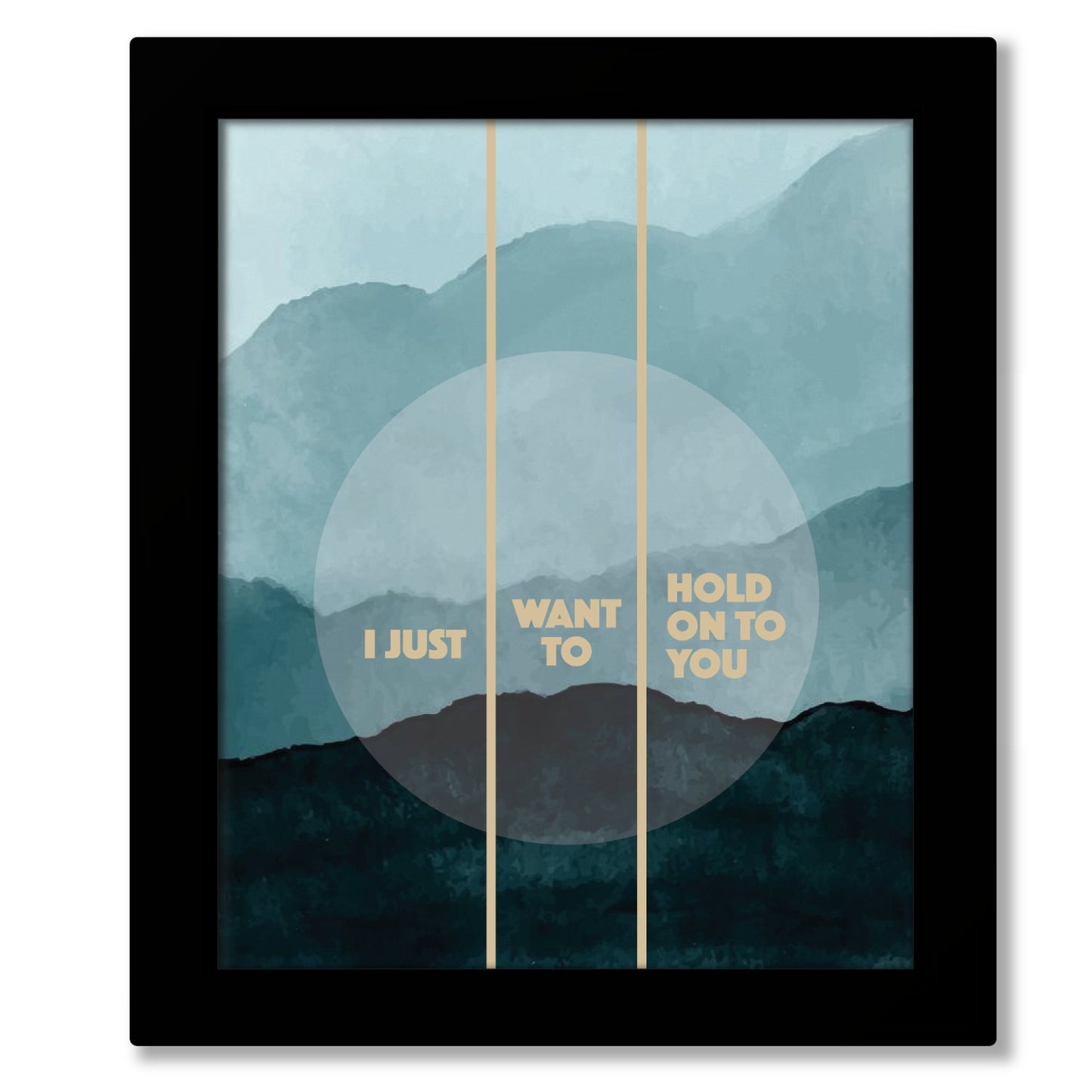 Side of the Road by Blue Rodeo - Lyric Wall Art Illustration Gift