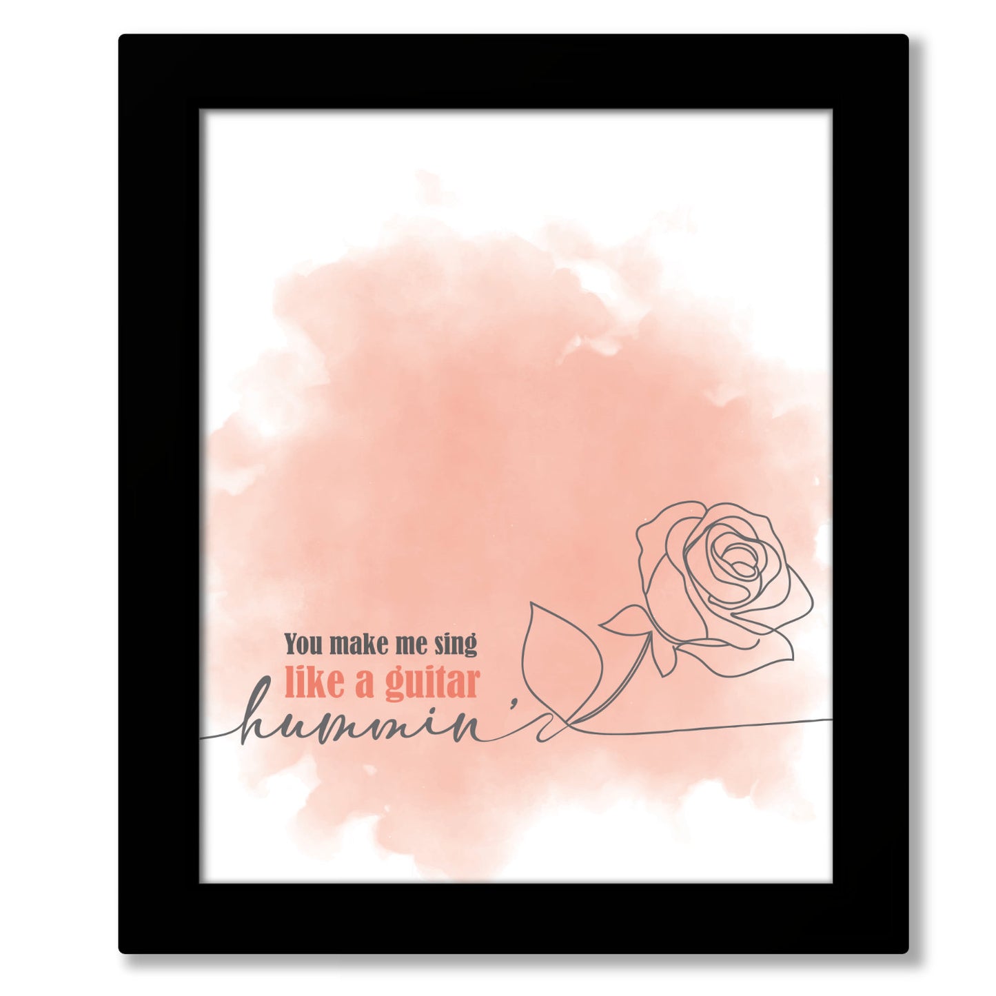 Cracklin' Rosie by Neil Diamond - Wall Decor Inspired Lyric Print Artwork