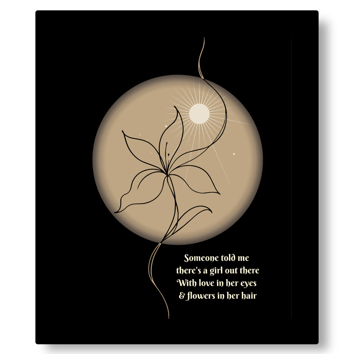 Song Lyrics Music Art Print - Going to California by Led Zeppelin