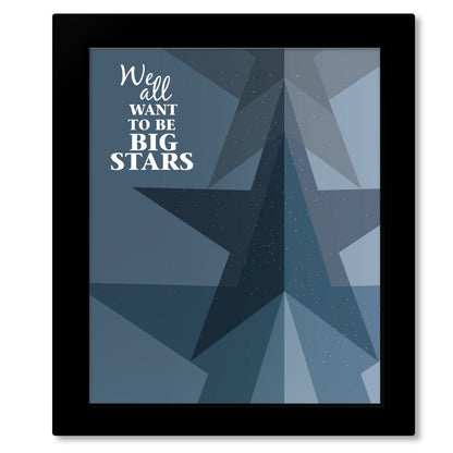 Mr. Jones by the Counting Crows - Song Lyrics Art Print Song Lyrics Art Song Lyrics Art 8x10 Framed Print (without mat) 