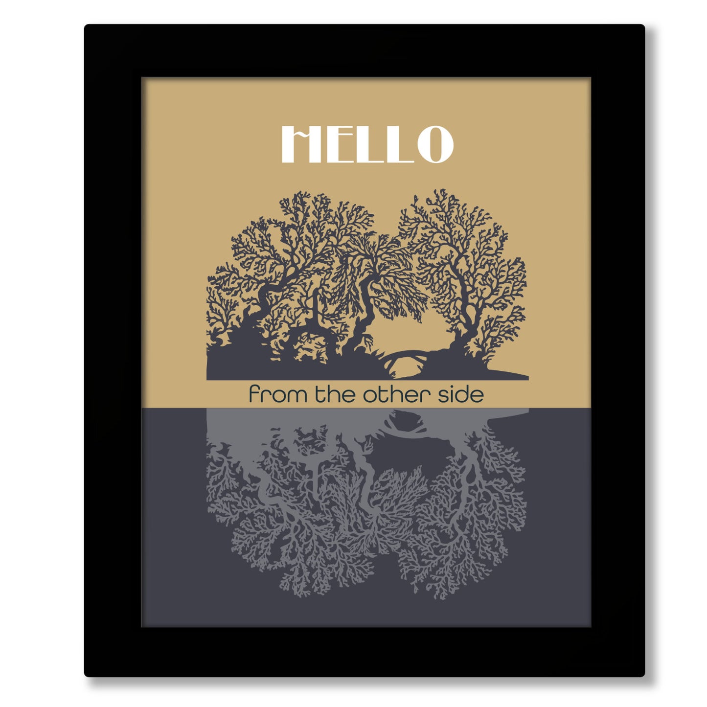 Hello by Adele - Song Lyrics Art Poster Wall Print Decor