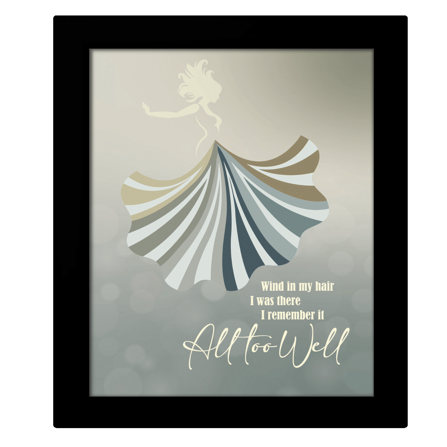 All Too Well by Taylor Swift - Music Poster of Song Lyrics Wall Art Print