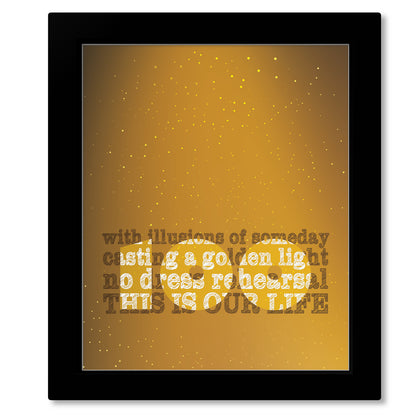 Ahead by a Century by Tragically Hip Song - Lyric Inspired Art Print