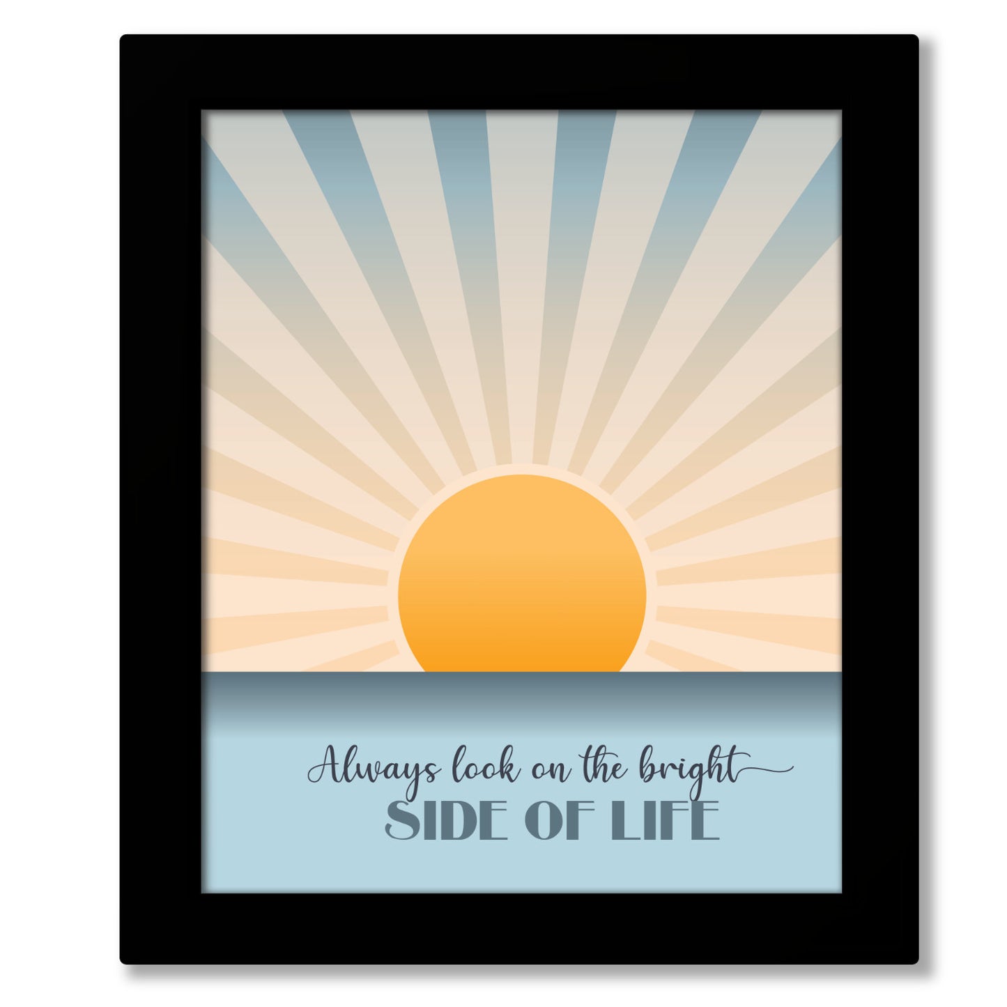 Always Look on the Bright Side of Life - Playful Happy Song Lyric Wall Art Print