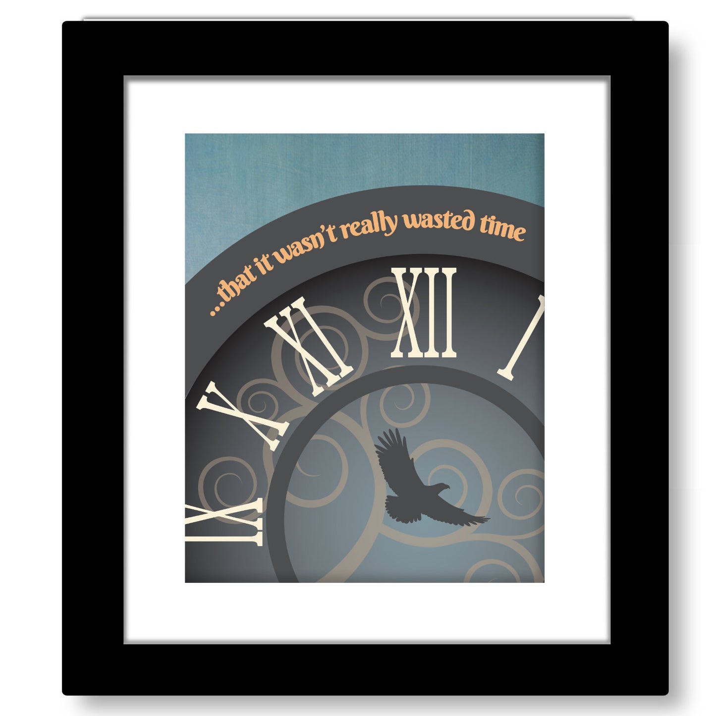 Wasted Time by the Eagles - Song Lyric Modern Art Print