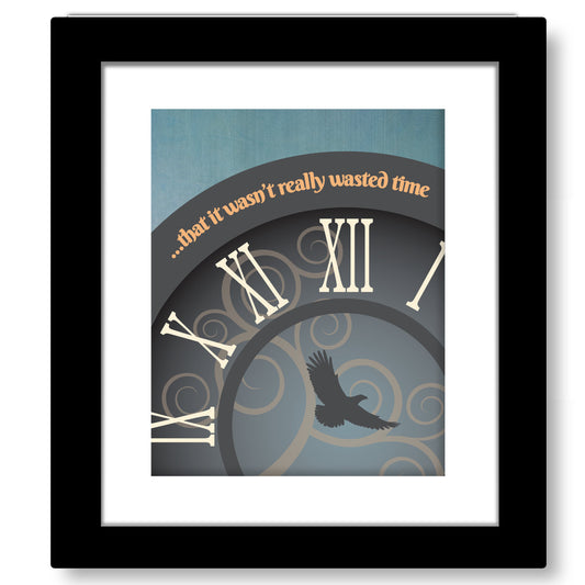 Wasted Time by the Eagles - Song Lyric Modern Art Print