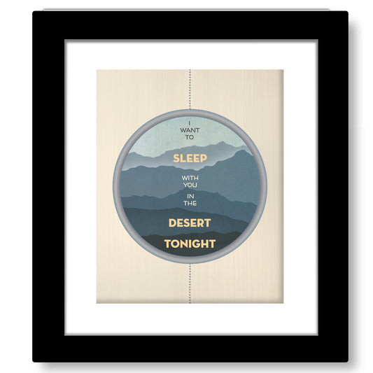 Peaceful Easy Feeling by the Eagles - Music Lyric Poster Art