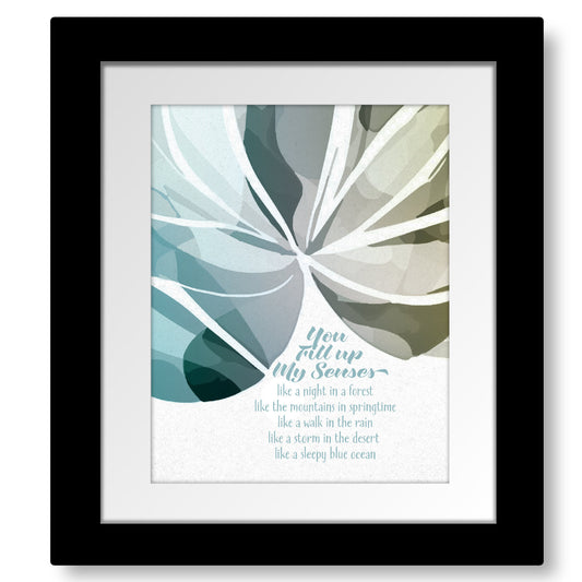 Annie's Song by John Denver - Love Song Wall Art Lyric Print