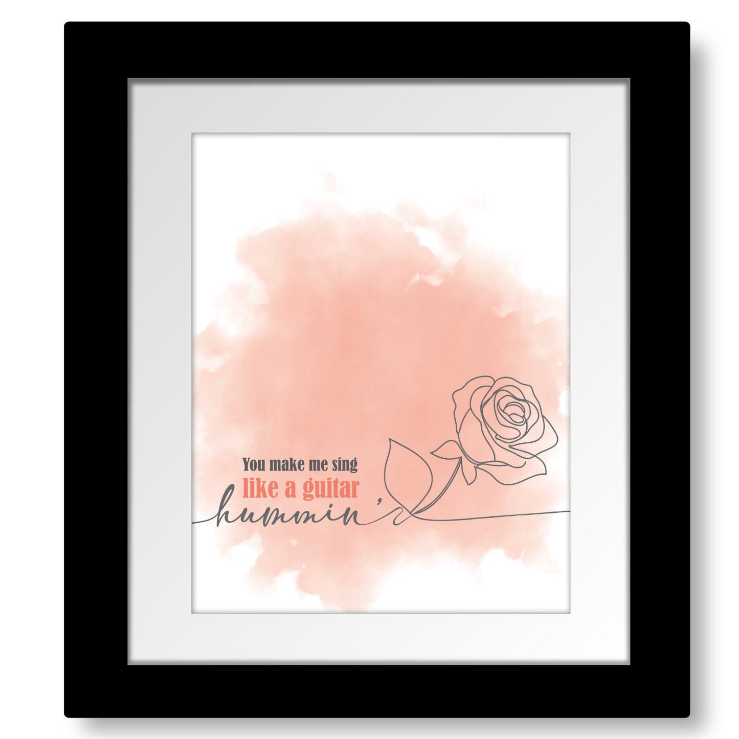 Cracklin' Rosie by Neil Diamond - Wall Decor Inspired Lyric Print Artwork