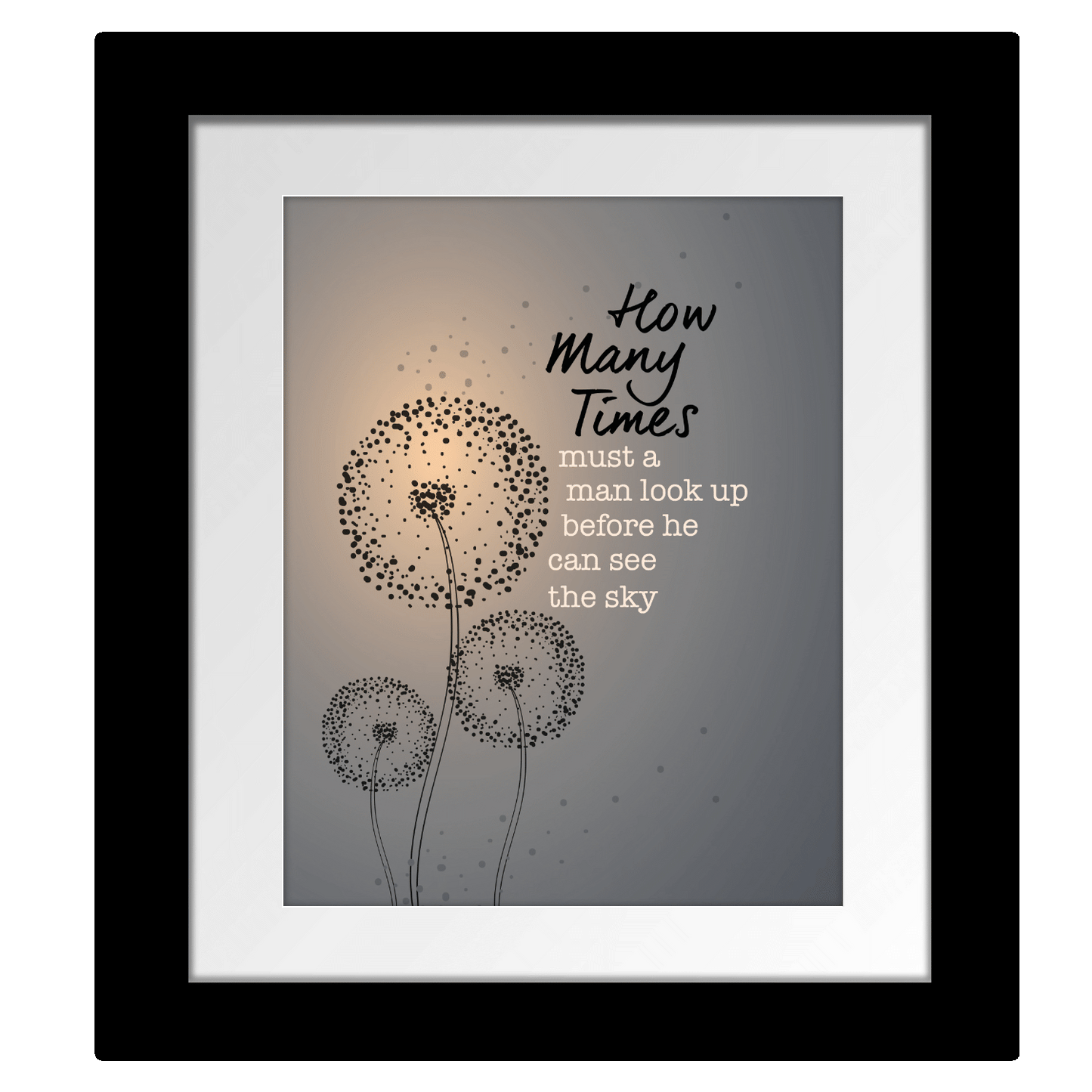 Blowin' in the Wind by Bob Dylan - Music Song Lyric Wall Art