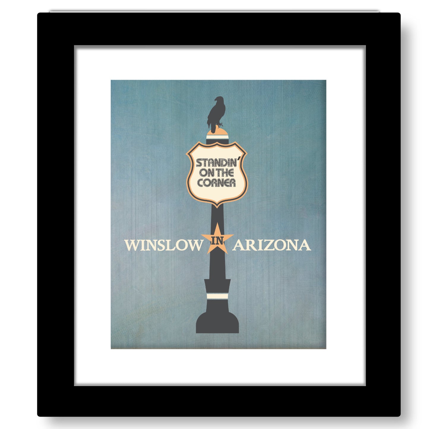 Take it Easy by The Eagles - Song Lyric Art Wall Print