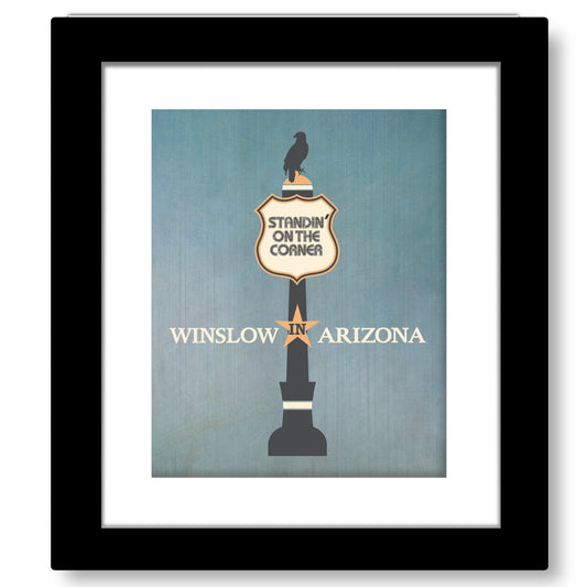 Take it Easy by The Eagles - Song Lyric Art Wall Print
