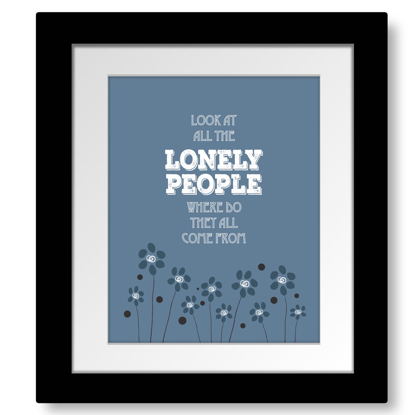 Eleanor Rigby by Beatles - Classic Rock Music Wall Art Print