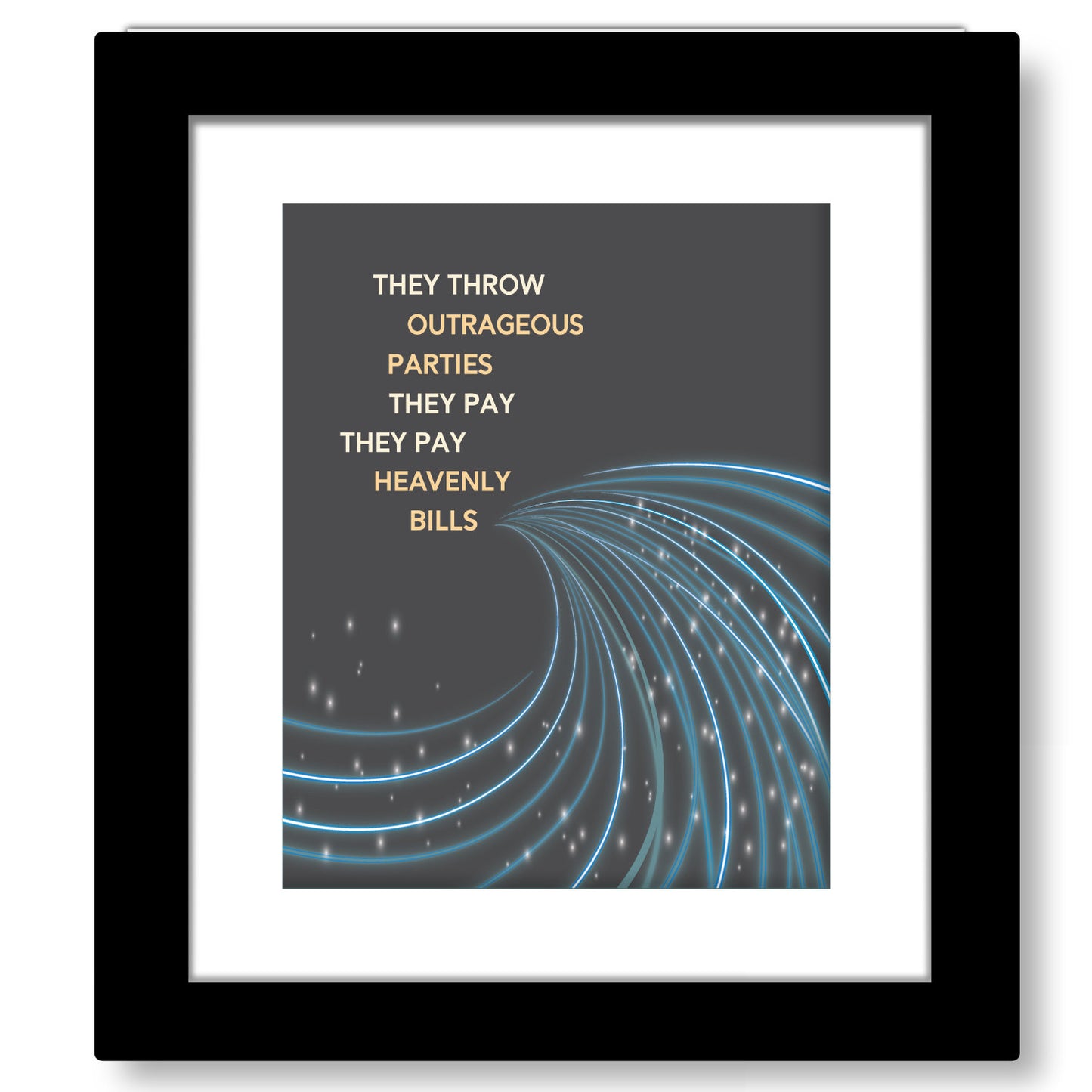 Life in the Fast Lane by the Eagles - Song Lyric Art Print