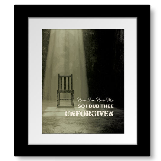 The Unforgiven by Metallica - Wall Hanging Lyric Print Music Art