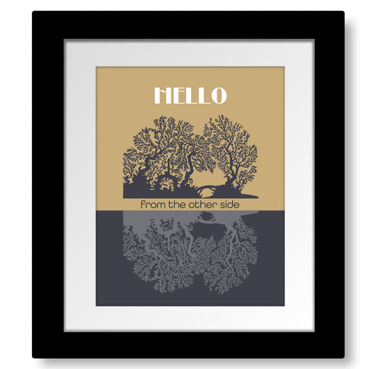 Hello by Adele - Song Lyrics Art Poster Wall Print Decor
