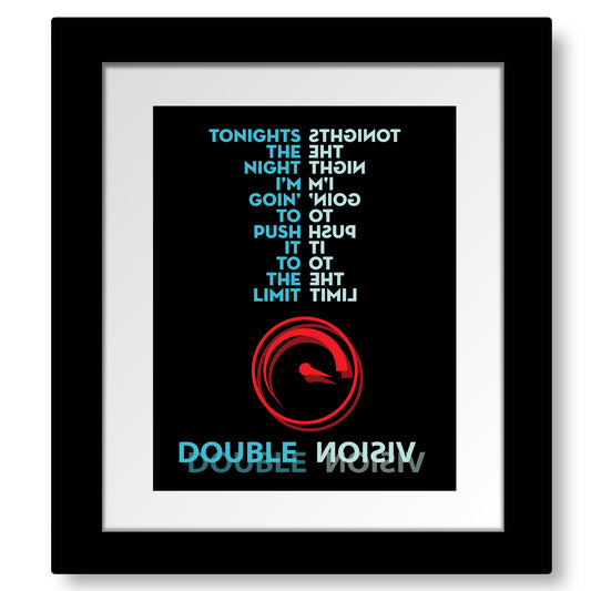 Double Vision by Foreigner - Music Quote Song Lyric Art