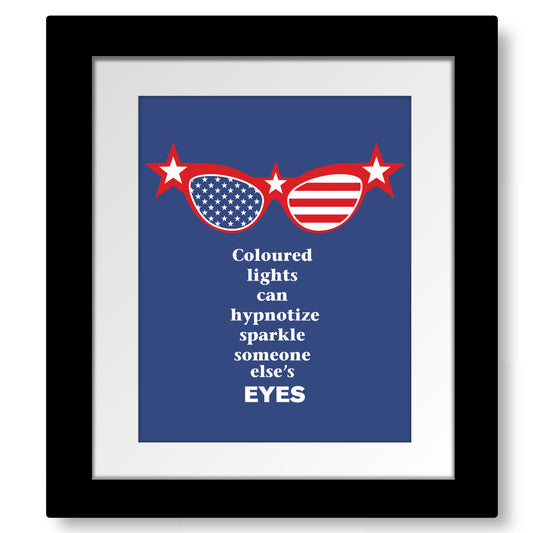 American Woman by the Guess Who - 70s Song Lyric Art Print