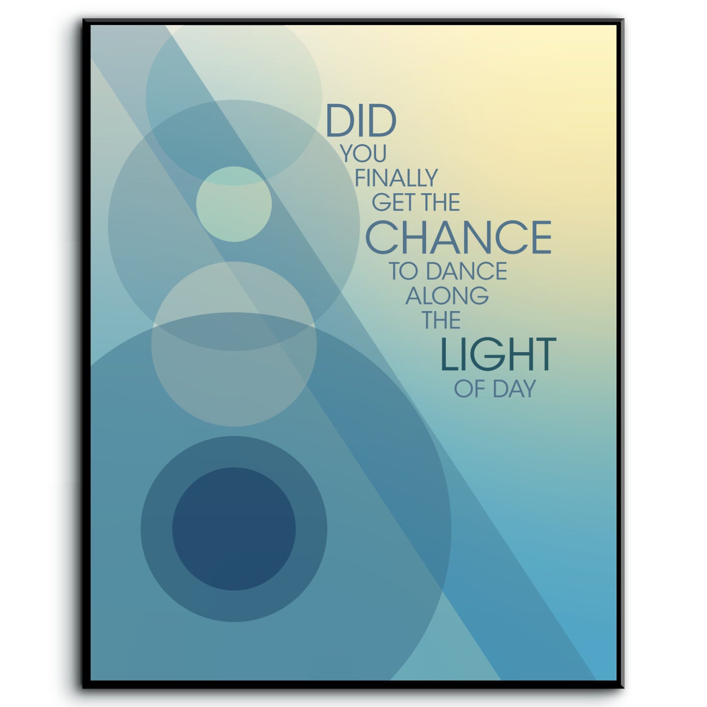 Drops of Jupiter by Train - Song Lyrics Wall Art Retro Music Print