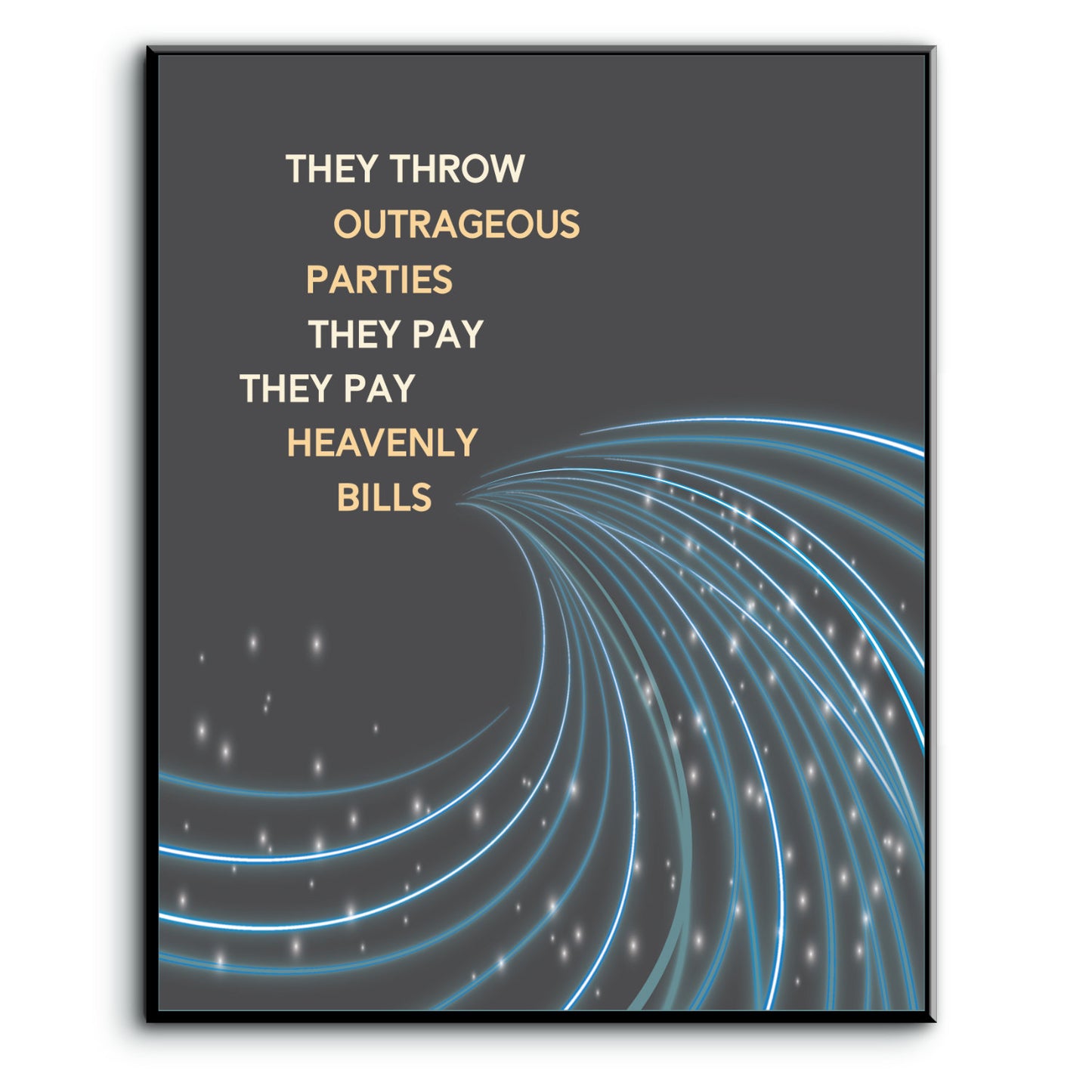Life in the Fast Lane by the Eagles - Song Lyric Art Print