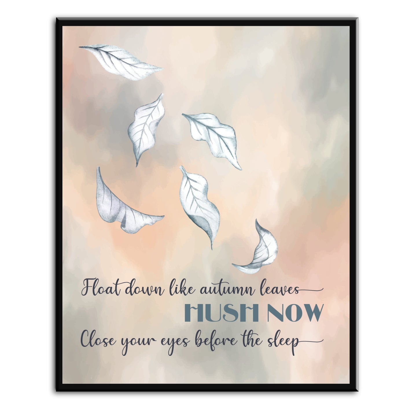 Autumn Leaves by Ed Sheeran - Wall Art Print Decor Commemorative Song Lyrics Art