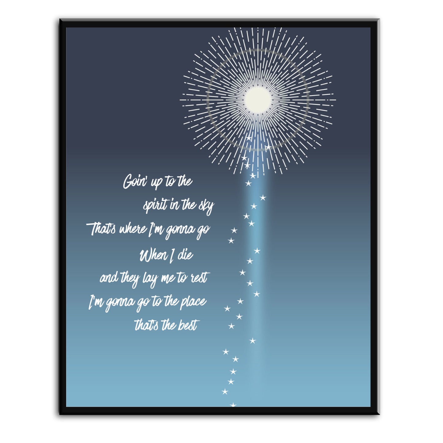 Spirit in the Sky by Norman Greenbaum - 70s Rock Song Wall Art Print