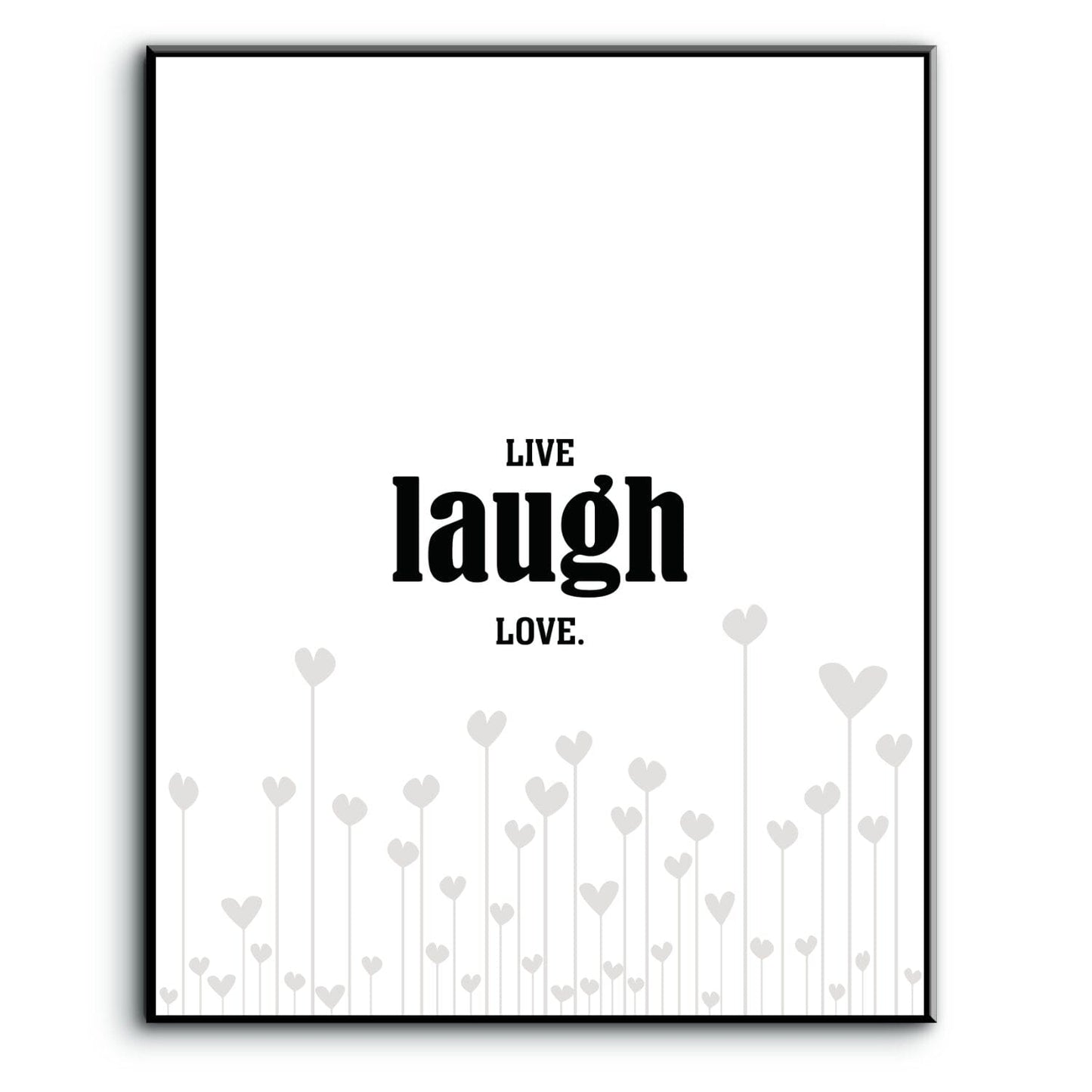 Light-Hearted Wall Art - Live Laugh Love - Wise and Witty Wise and Wiseass Quotes Song Lyrics Art 8x10 Plaque Mount 