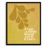 Sugar Sugar by The Archies - Song Lyric Pop Music Art Print