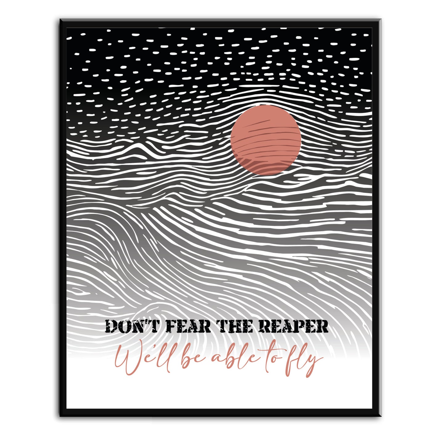 Don't Fear the Reaper by Blue Oyster Cult - Vintage Song Music Wall Art