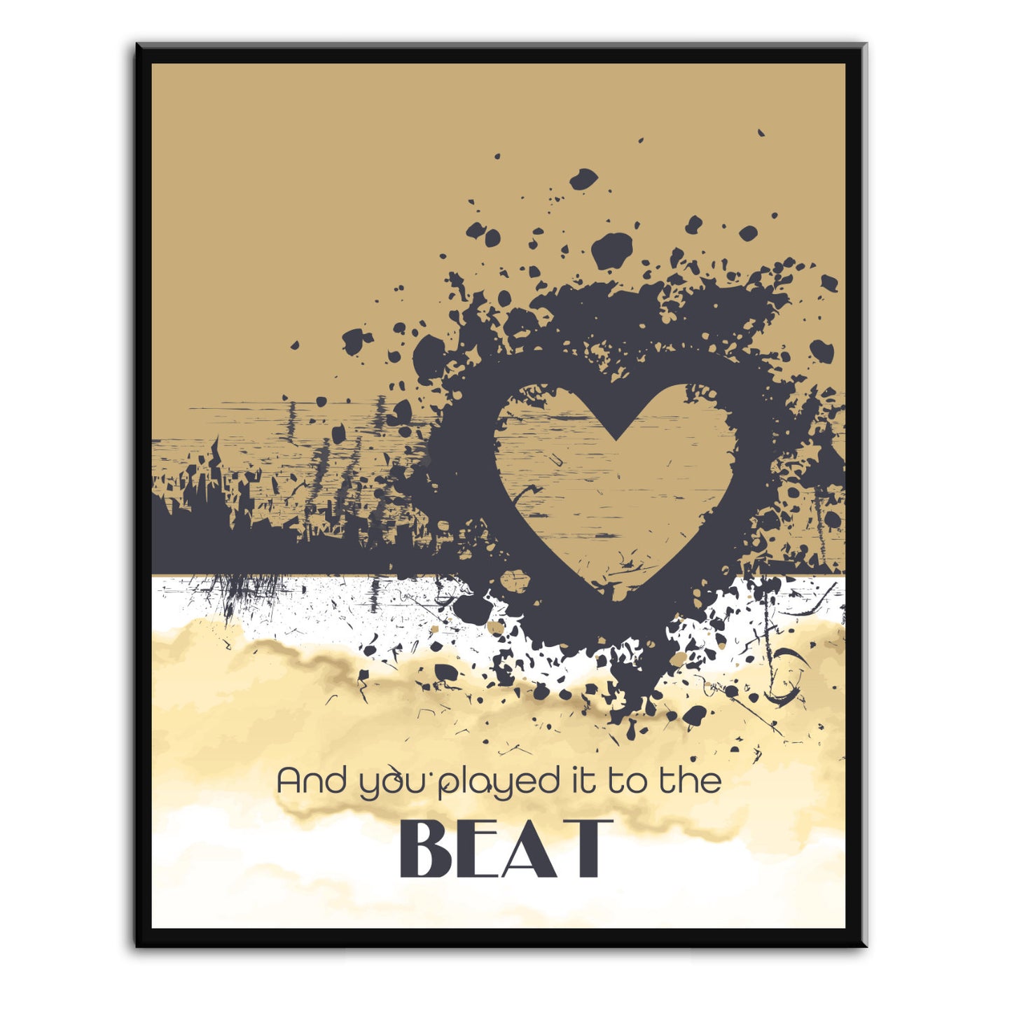 Rolling in the Deep by Adele - Lyric Art Wall Art Print