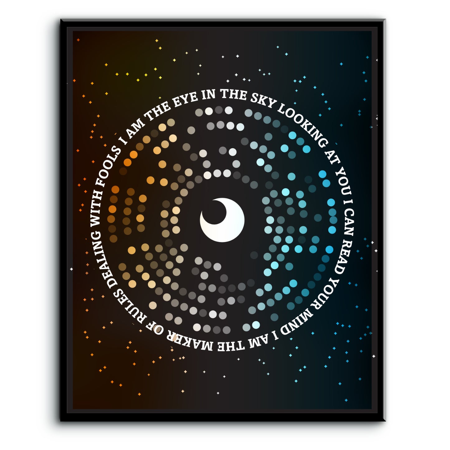 Eye in the Sky by Alan Parsons Project - 80s Song Lyric Art