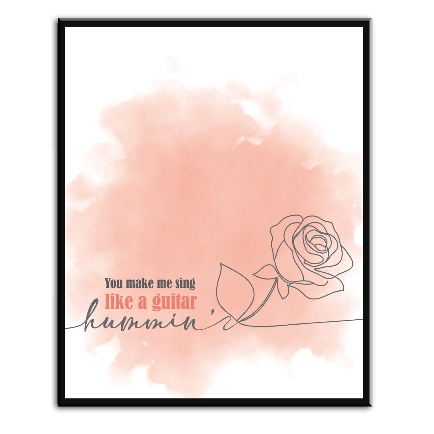 Cracklin' Rosie by Neil Diamond - Wall Decor Inspired Lyric Print Artwork