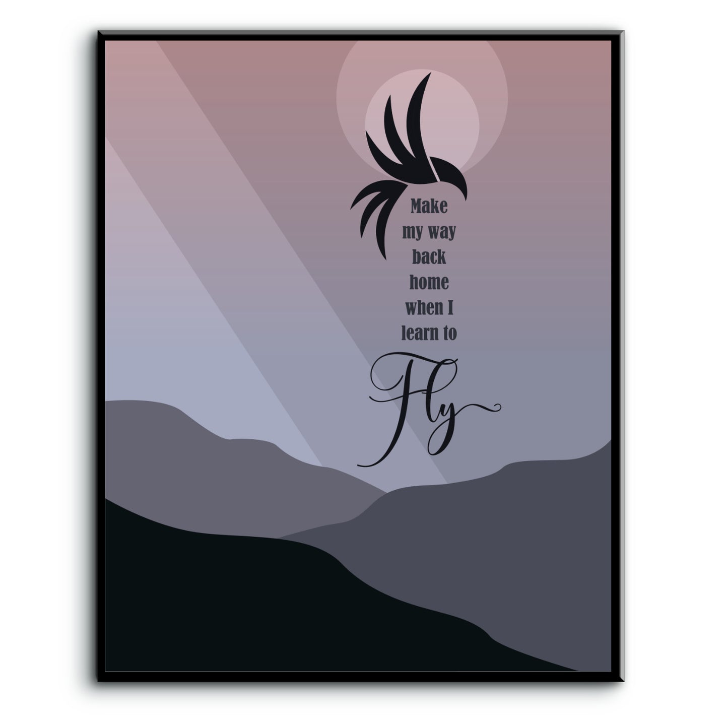 Learn to Fly by the Foo Fighters - Song Lyric Wall Art Prints Home Decor Custom Design