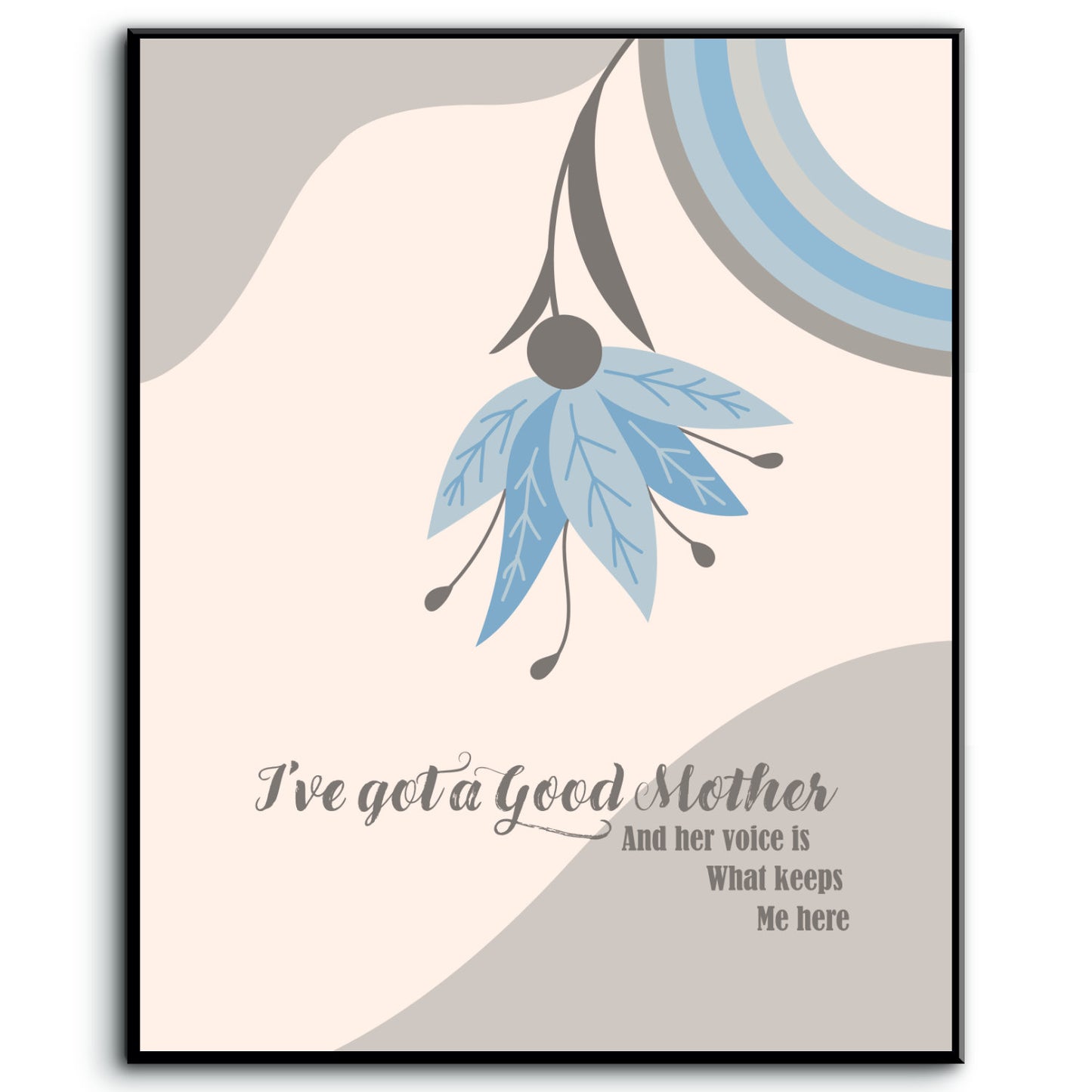 Good Mother by Jann Arden - Wall Art Illustration Inspired Song Lyric Print Retro Music Art