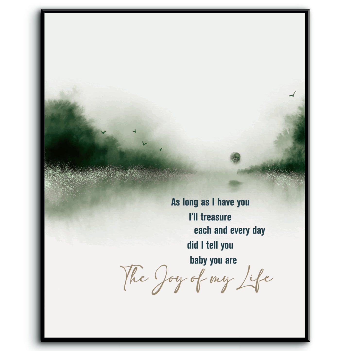 Joy of my Life by Chris Stapleton - Song Lyric Art Country Rock Wall Decor