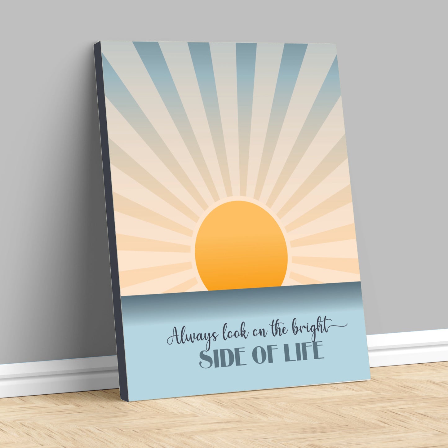Always Look on the Bright Side of Life - Playful Happy Song Lyric Wall Art Print