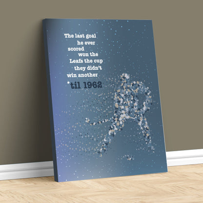50 Mission Cap by the Tragically Hip - Song Lyric Art Print Song Lyrics Art Song Lyrics Art 11x14 Canvas Wrap 