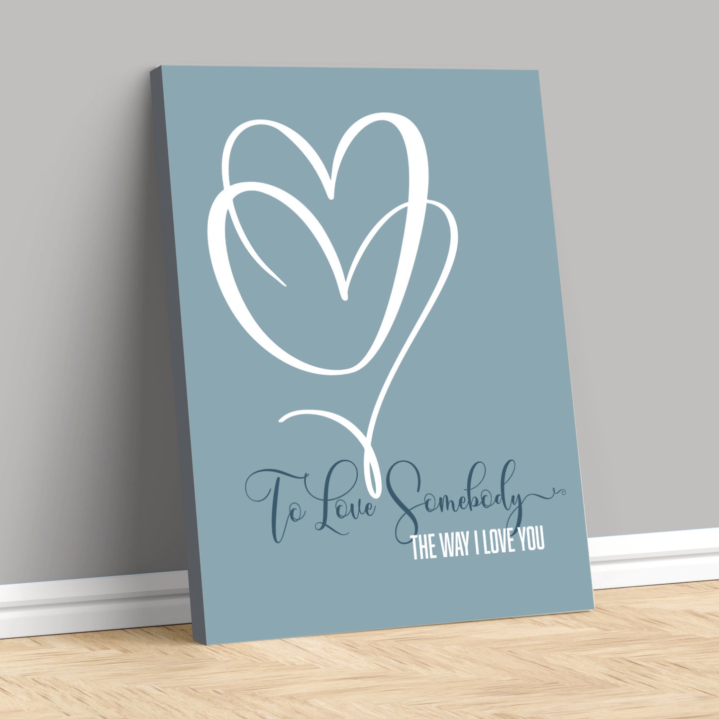 To Love Somebody by the Bee Gees - 60s Song Lyric Art Print